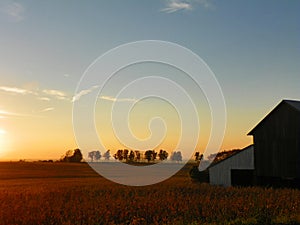 Sunset in the Finger Lakes region of New York State