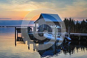 Sunset Fisherman Net House Manteo North Carolina