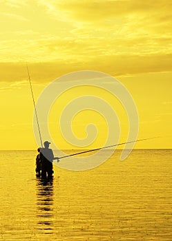 Sunset fishing