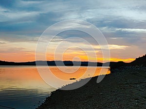 Sunset while fishing