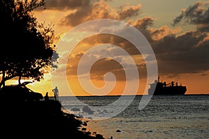 Sunset at the Fishing Base