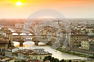 Sunset in Florence, Italy