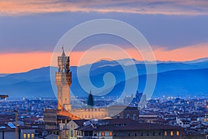 Sunset at Florence, Toscana, Italy