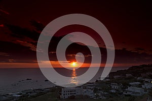 Sunset at Forio in Ischia