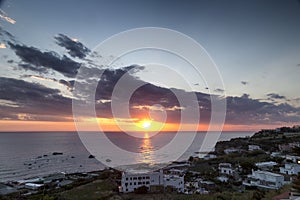 Sunset at Forio in Ischia