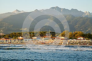 Sunset on forte dei marmi