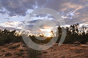 Sunset galisteo new mexico