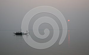 Sunset, Ganges delta