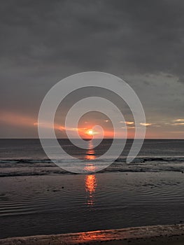 Sunset at Gili trawangan Beach NTB