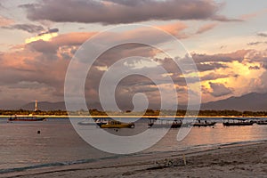 Sunset at the Gili Trawangan Islands