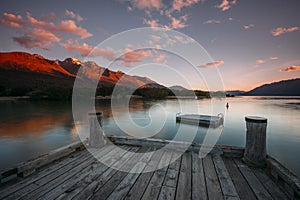 Sunset at Glenorchy, New Zealand