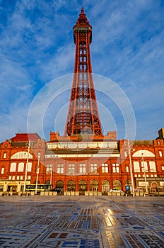 Sunset Glow on Blackpool Tower photo