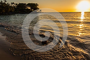 Sunset on The Golden Sands Of Mau\'umae Beach