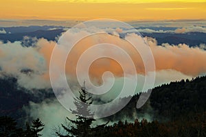 Sunset in Great Smoky Mountains National Park