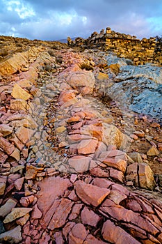 Sunset in Hajar Mountains