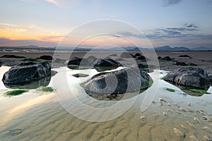 Sunset at Harlech Beach, North Wales