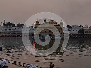 sunset of Harmindar sahib