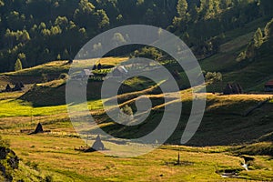 Sunset in the heart of Transylvanian mountains , Fundatura Ponorului, Romania