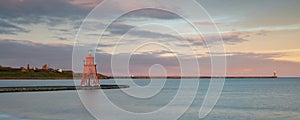 Sunset, Herd Groyne Lighthouse.