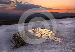 Sunset from Hierapolis, Pamukkale, Denizli, Turkey