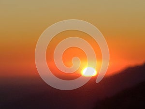 Sunset in the highlands