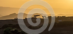 Sunset in the highlands of Lalibela, Ethiopia