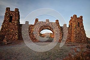 Sunset at the Holy City of the Wichitas