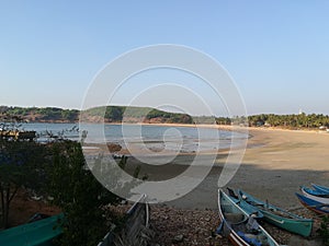 Sunset at honali kumta Beach karnataka, Indian photo