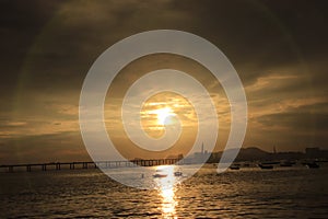 Sunset in Hong Kong
