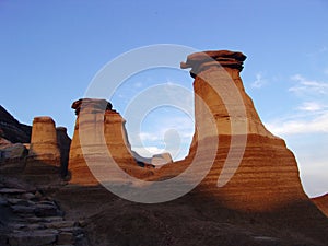 Sunset hoodoos photo