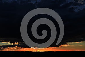 Sunset on the horizon