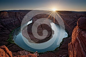 Sunset at Horseshoe Bend