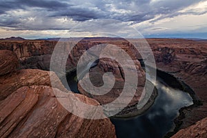 Sunset in Horseshoe Bend, Arizona