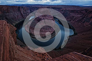 Sunset in Horseshoe Bend, Arizona