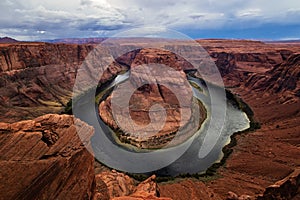 Sunset in Horseshoe Bend, Arizona