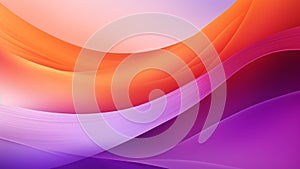 Sunset Hues Blurs in Fiery Orange to Mellow Purple Background