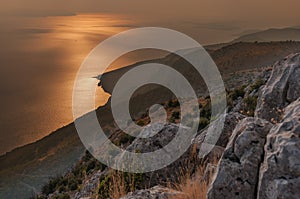 Sunset on Hvar Island