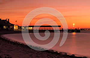 Sunset at Ilha da Armona, Portugal photo