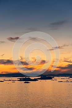 Sunset in Ilulissat.