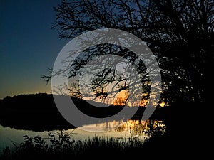 Sunset on Indian Lake