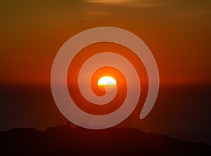 Sunset In The Indian Mountains.