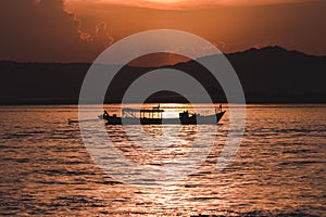 Sunset on the Irrawaddy River