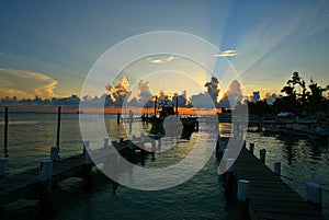 Sunset On Isla Mujeres (Women Island) of Mexico photo
