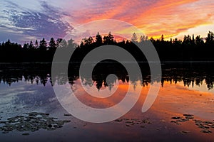 Sunset At Island Lake Conservation Area