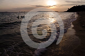 Sunset Island in Thailand