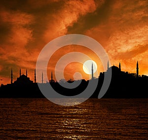 Sunset in Istanbul