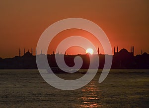 Sunset istanbul photo