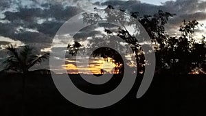 The sunset and its beauty