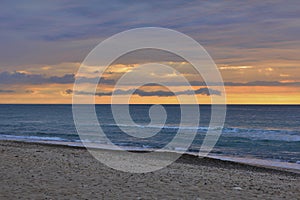 Sunset at the Jammerbugten, Denmark.