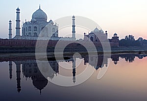 Sunset on the Jamuna river